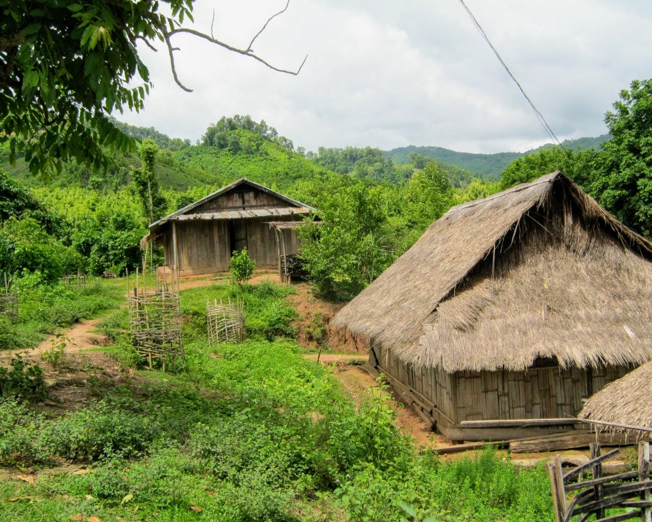 Laos Minority Village Mekong